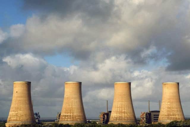 A general view of the four cooling towers at Chapelcross nuclear plant prior to their demolition in 2007. Picture: PA