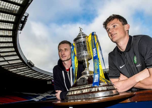 Dundee Utd's Chris Erskine and Celtic's Liam Henderson look ahead to their upcoming William Hill Scottish Cup quarter-final tie. Picture: SNS