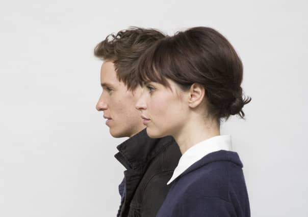 Eddie Redmayne and Felicity Jones, who play Stephen and Jane
Hawking in "The Theory of Everything. Picture: Contributed