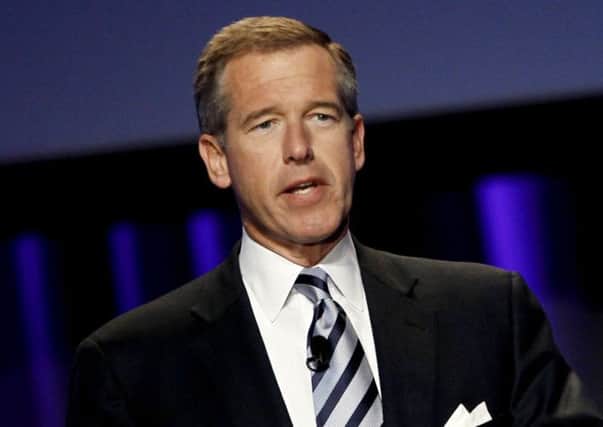 Brian Williams wrongly claimed the helicopter he was travelling in came under attack. Picture: AP