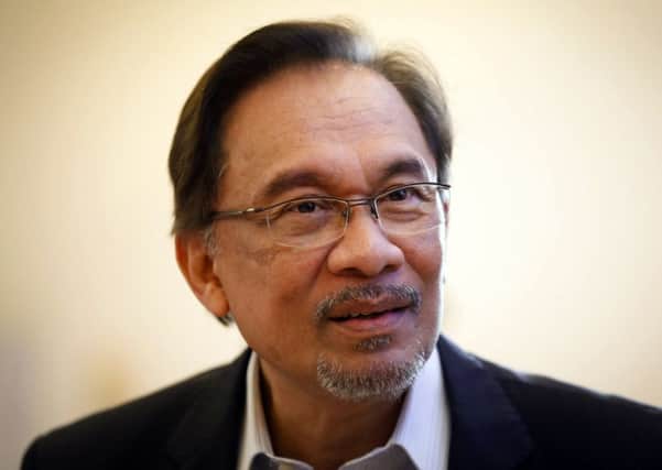 Opposition leader Anwar Ibrahim was jailed for sodomy. Picture: AP