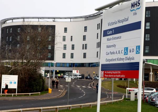 Inspectors have raised fears about cleanliness in the A&E unit at Victoria Hospital in Kirkcaldy, Fife. Picture: Hemedia