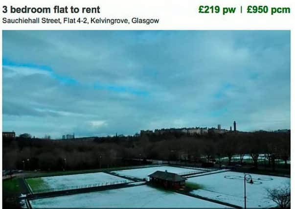 The original ad for the flat, let by Clyde Property. Picture: Hemedia