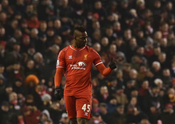 Mario Balotelli: The striker finally broke his Premier League scoring duck with Liverpool by netting against Tottenham. He could now link up with Daniel Sturridge. Picture: Getty