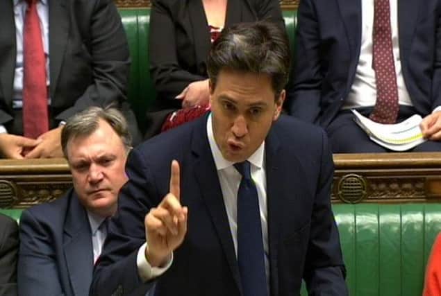 Labour Party leader Ed Miliband speaks during Prime Minister's Questions. Picture: PA