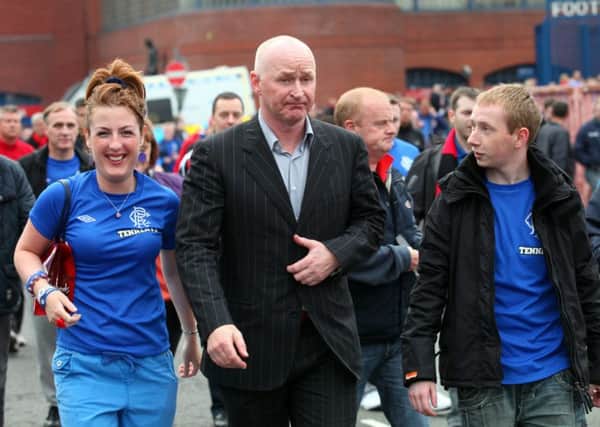 John Brown will address rangers fans outside Ibrox before the game agianst Hibs. Picture: SWNS