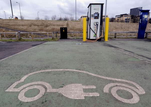 Car charging points across Scotland have seen varying amounts of use. Picture: John Devlin