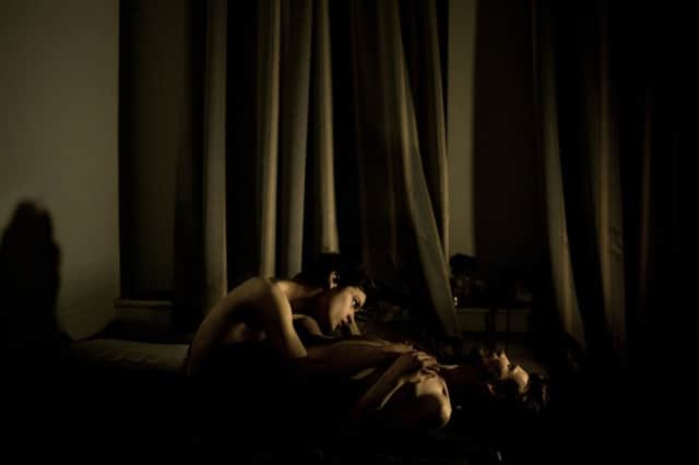 This image of a gay couple in Russia, part of a larger project on homophobia, took the top prize. Picture: AP