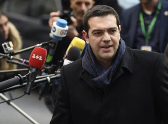Alexis Tsipras says a solution has to be based on EU values. Picture: Getty