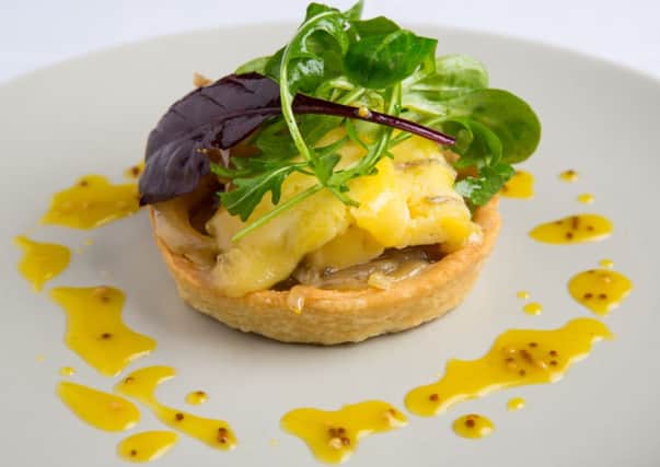 Arran Blue cheese and caramelised onion tart. Picture: Contributed
