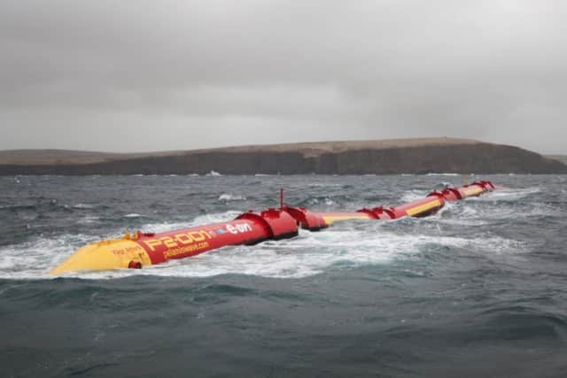 Pelamis: 15 million pound debt. Picture: Contributed