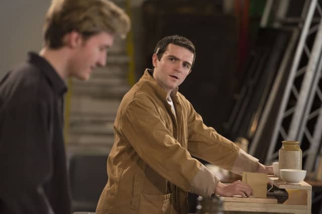 Jamie Quinn as Spanky in rehearsals for The Slab Boys. Picture: Tim Morozzo