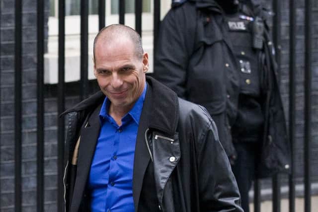 Greek finance minister Yanis Varoufakis, in Downing Street last week, has meetings in Brussels today. Picture: Getty