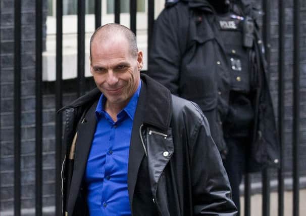 Greek finance minister Yanis Varoufakis, in Downing Street last week, has meetings in Brussels today. Picture: Getty