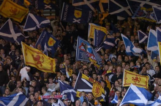 60 per cent members of the official Scotland Supporters Club were against Flower of Scotland. Picture: Neil Hanna
