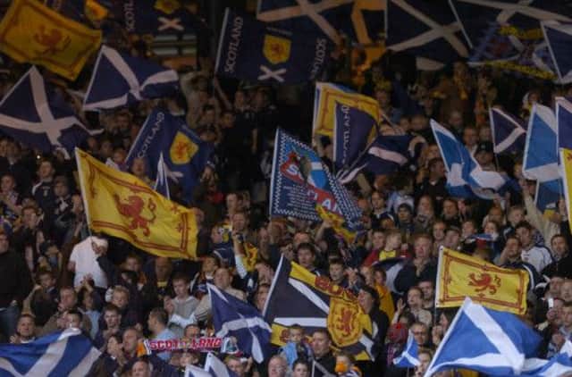 60 per cent members of the official Scotland Supporters Club were against Flower of Scotland. Picture: Neil Hanna
