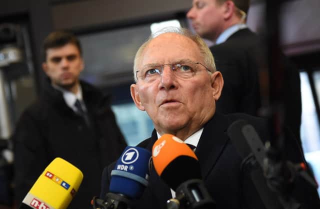 German finance minister Wolfgang Schaeuble. Picture: Getty