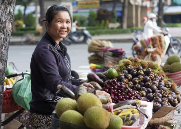 A Vietnamese fruit vendor. Picture: PA