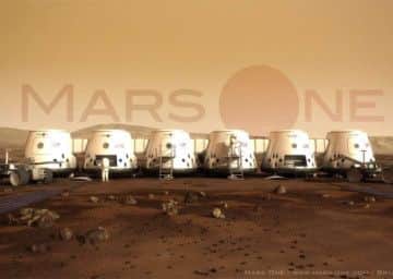 Artist impression of Mars One colony. Picture: Contributed