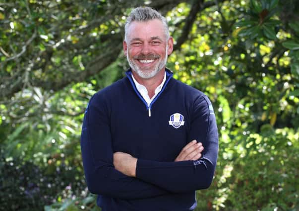 Darren Clarke sports a big grin after being announced as Europes Ryder Cup captain. Picture: Getty