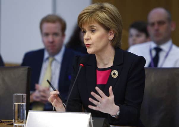 Nicola Sturgeon faces questions on her Government's legislative programme at the Scottish Parliament in Edinburgh. Picture: PA