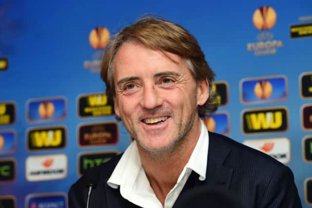 Inter manager Roberto Mancini speaks ahead of his side's Europa League clash against Celtic. Picture: SNS