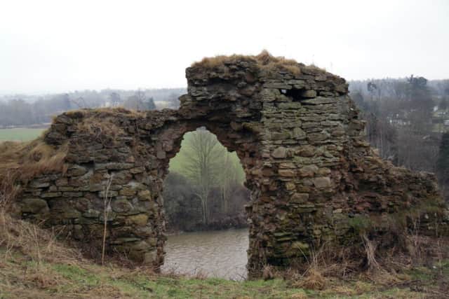 The ruins of Roxburgh Castle. Picture: CC