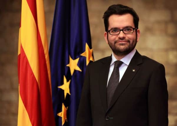 Catalan minister for external affairs Roger Albiniyana. Picture: TSPL