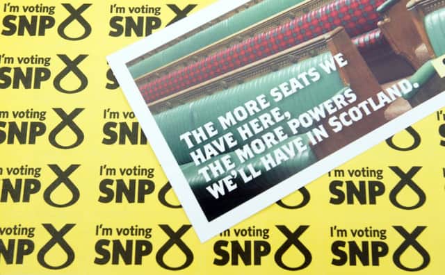 The new poll suggests 45 per cent of voters could back the SNP on May 7. Picture: PA