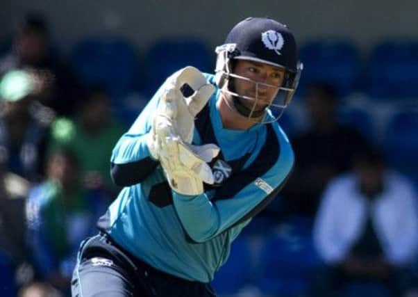 Scotland wicketkeeper Matthew Cross is homing in on Colin Smiths all-time ODI record. Picture: SNS