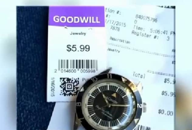 The watch, and Zach Norris' receipt. Picture: Contributed