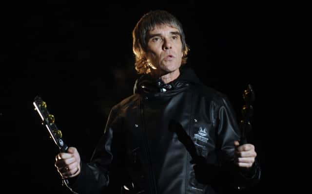 Ian Brown of the Stone Roses performs at the 2012 T in the Park. Picture: Jane Barlow