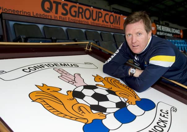 Gary Locke in his new role at Kilmarnock. Picture: SNS