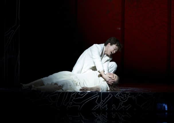 Caitlin Hulcup as Orfeo and Lucy Hall as Euridice in Scottish Opera's production. Picture: Contributed