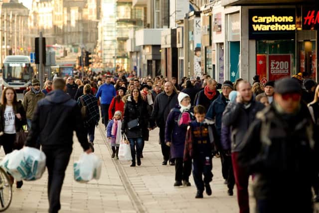 High street shoppers were conspicuous by their lack of spending last month. Picture: JP