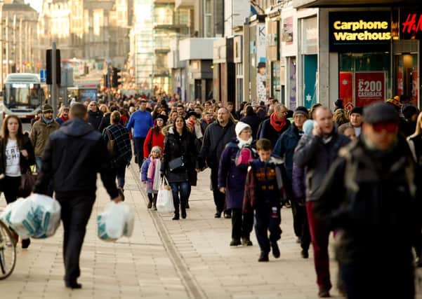 High street shoppers were conspicuous by their lack of spending last month. Picture: JP