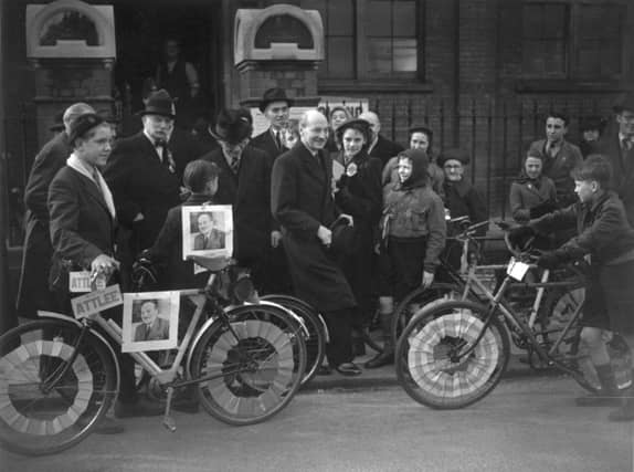 Labour's Clement Attlee remained prime minister in 1950, the first time UK general election results were televised. Picture: Getty