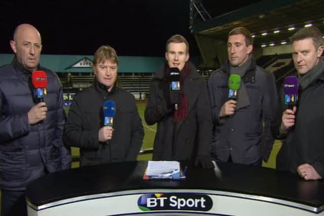 The BT Sport panel ready themselves for questioning. Picture: Contributed