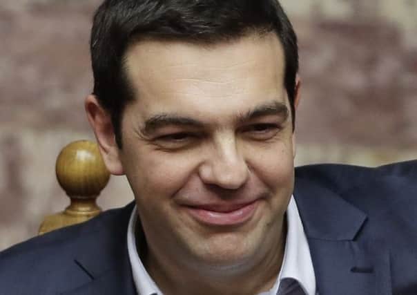 Alexis Tsipras: positive spin. Picture: AP