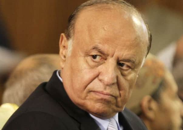 Freed: former president Hadi. Picture: AP