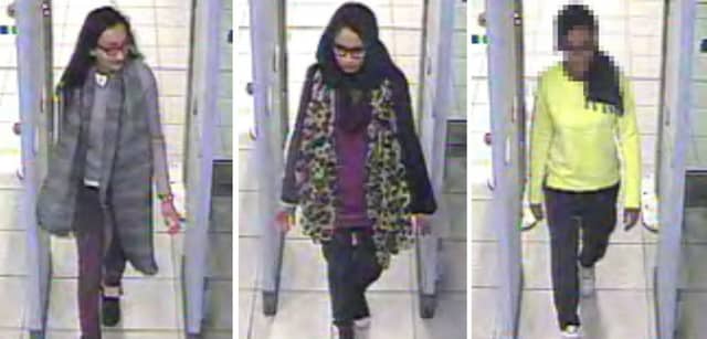 There are fears the missing trio may have travelled to Syria. Picture: PA