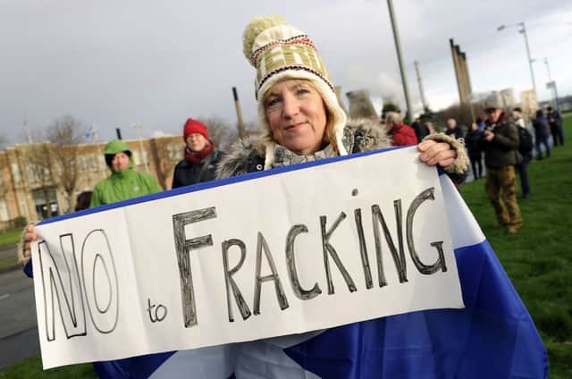 This message at a Grangemouth protest is clear enough, but should it apply to gasification too? Picture: Michael Gillen