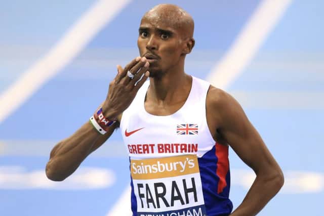 Mo Farah broke the indoor world two-mile record at the Sainsbury's Grand Prix. Picture: Mike Egerton