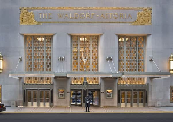 The Waldorf Astoria's Park Avenue Entrance, New York. Picture: Contributed