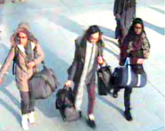 The three girls were last seen at Gatwick airport. Picture: AP