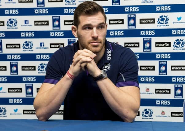 Scotland's Sean Lamont speaks to the media ahead of the clash with Italy. Picture: SNS