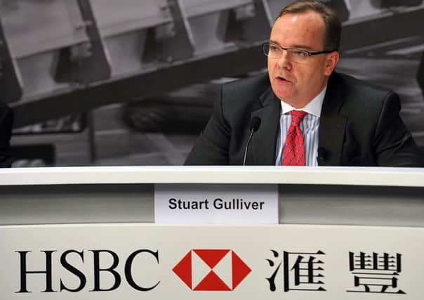 HSBC group chief executive Stuart Gulliver speaks during a press conference in Hong Kong. Picture: AFP