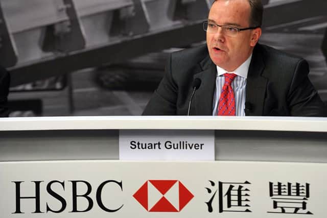 HSBC group chief executive Stuart Gulliver speaks during a press conference in Hong Kong. Picture: AFP