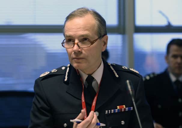 Chief Constable Sir Stephen House at yesterday's SPA meeting. Picture: TSPL