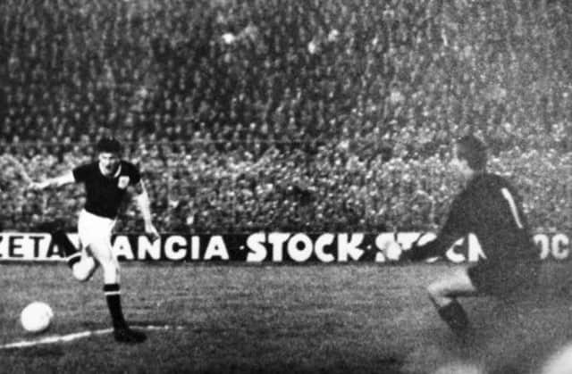 Alan Cousin became the first Scot to score at the San Siro. Picture: Contributed